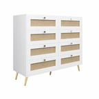 White Color 8 Drawers Chest of Drawers