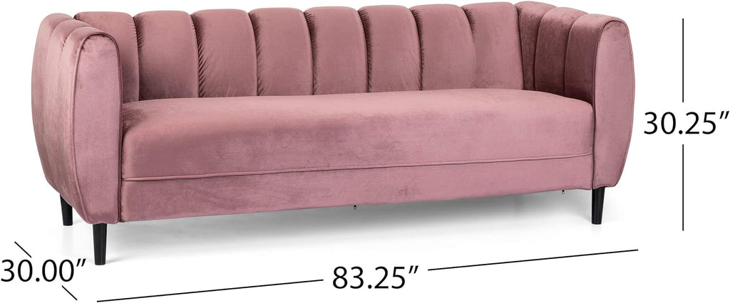 Miranda Velvet 3-Seater Sofa
