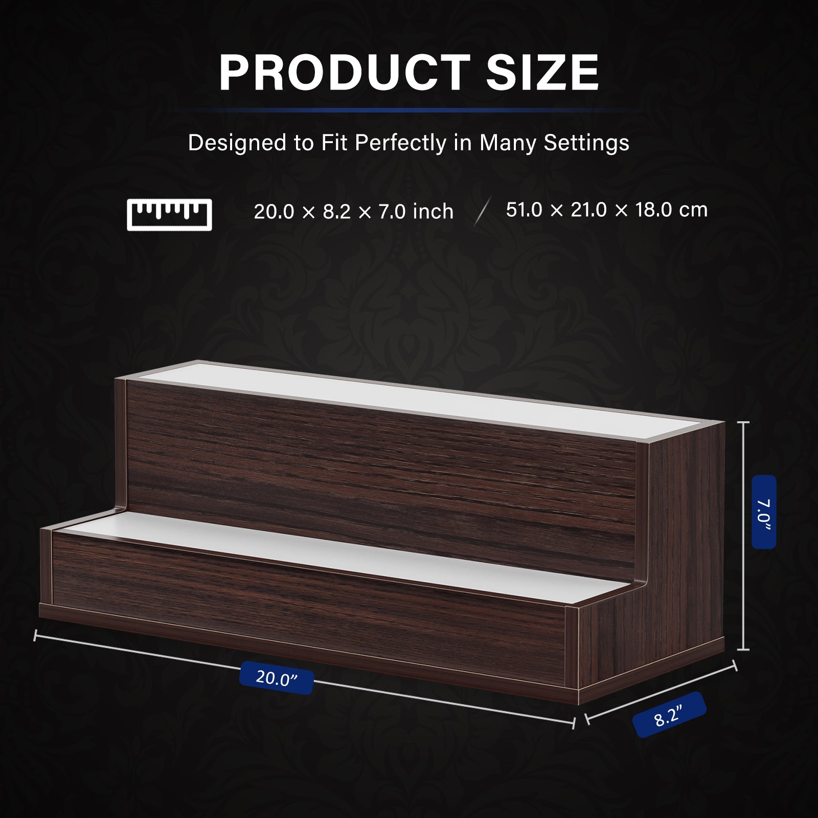LED Lighted Liquor Bottle Display Shelf