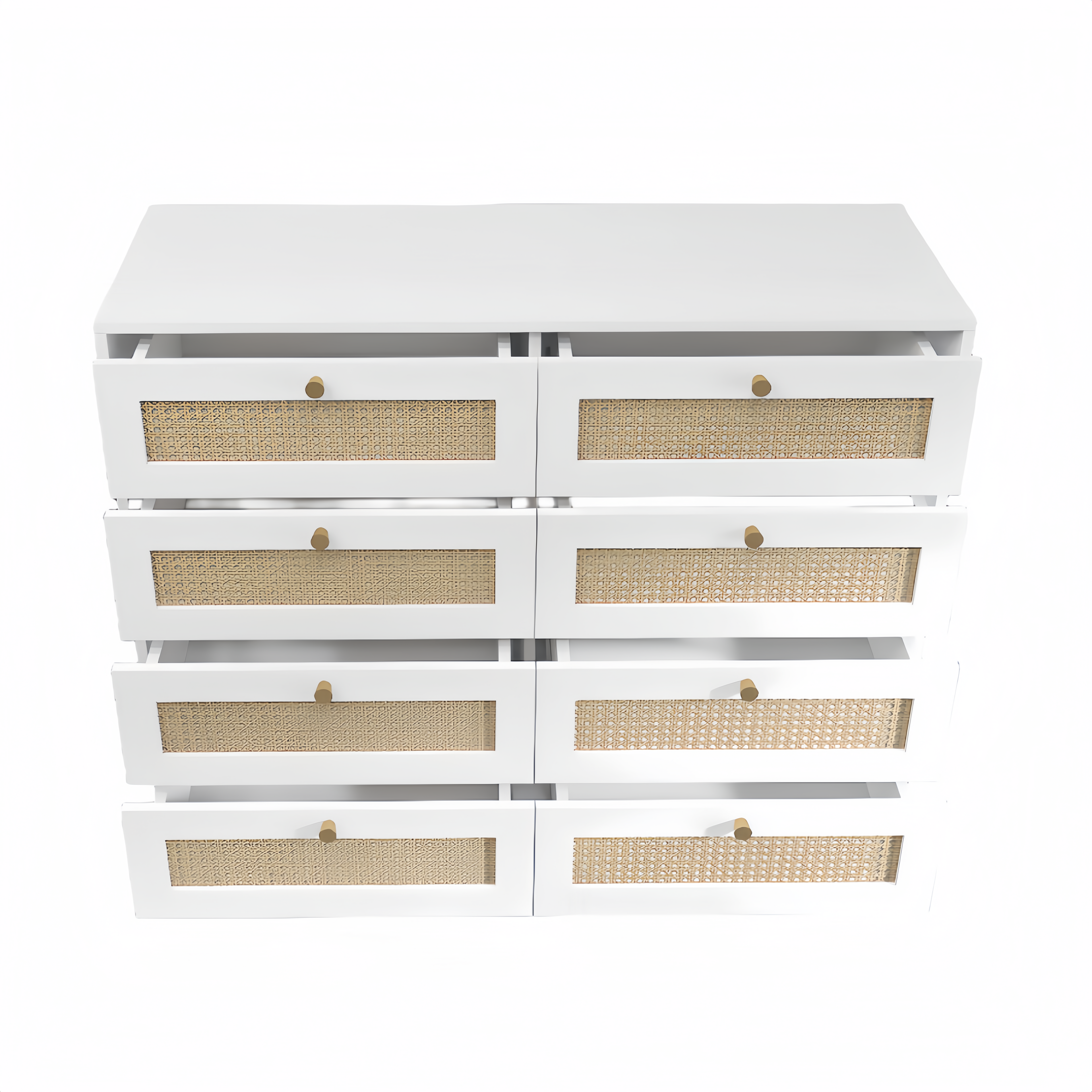 White Color 8 Drawers Chest of Drawers