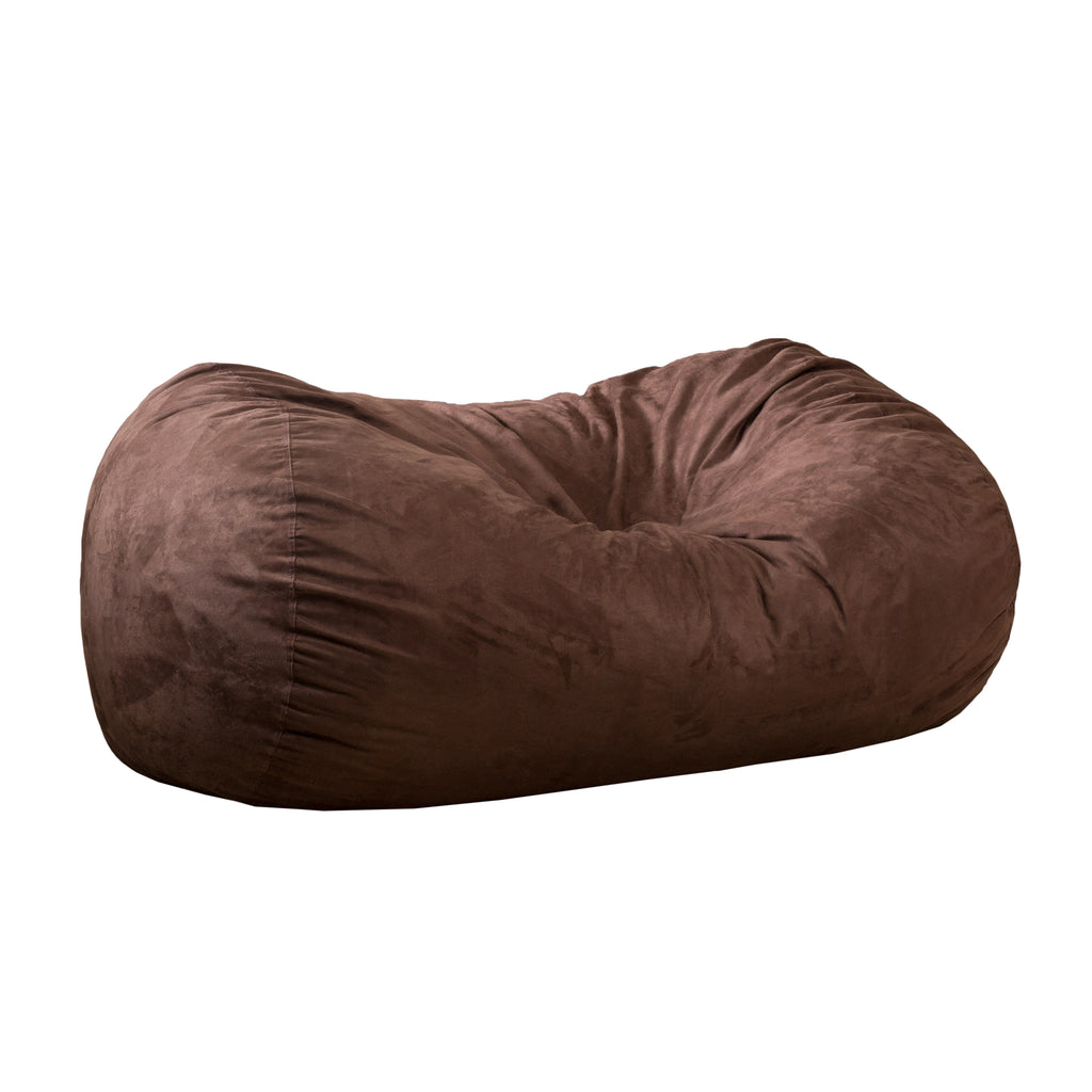 Nest 6.5 Foot Cylindrical Suede Bean Bag