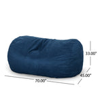 Marlin 6.5 Foot Suede Cylindrical Bean Bag