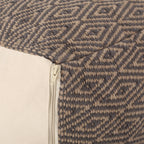 Amuleto Hand - Loomed Cotton Pouf, Dark