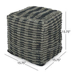 Walle Fabric Square Pouf