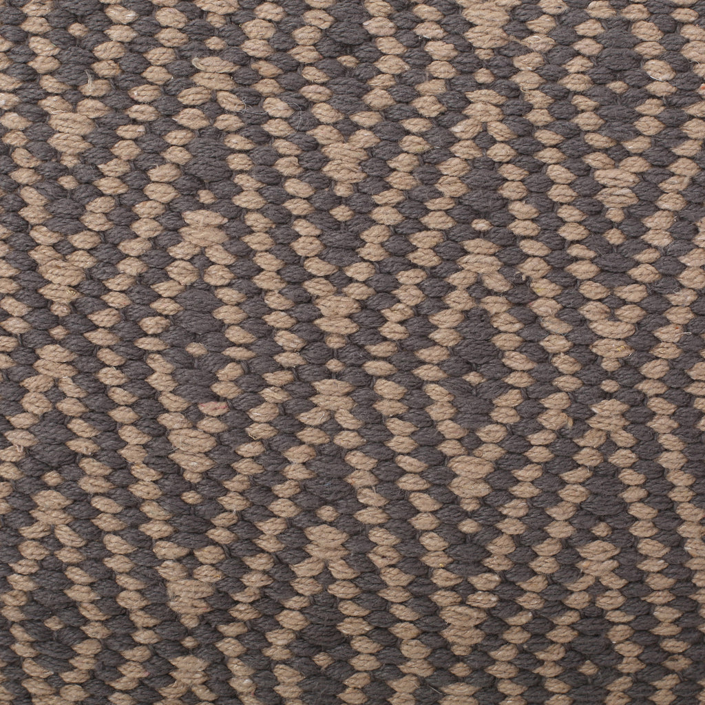 Amuleto Hand - Loomed Cotton Pouf, Dark