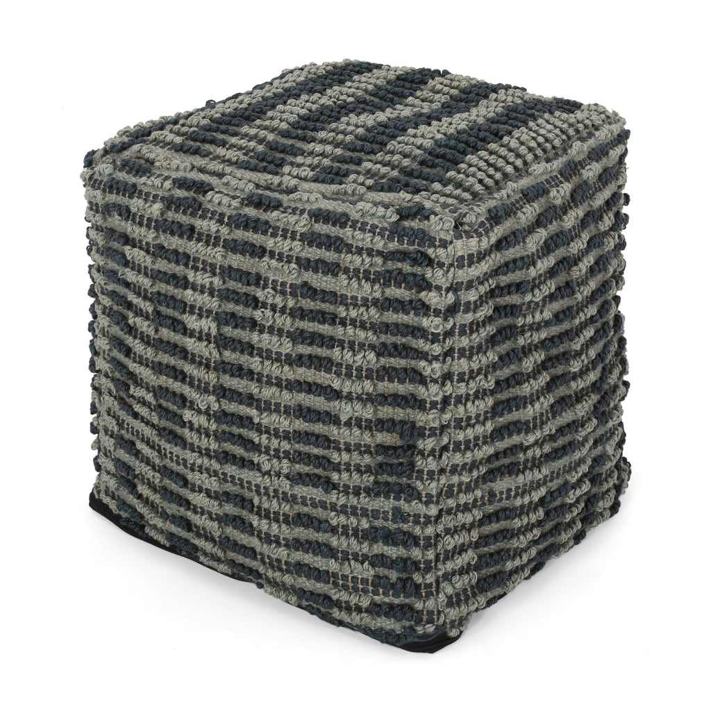 Walle Fabric Square Pouf