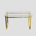 51" Modern Minimalist Rectangular Glass Dining Table