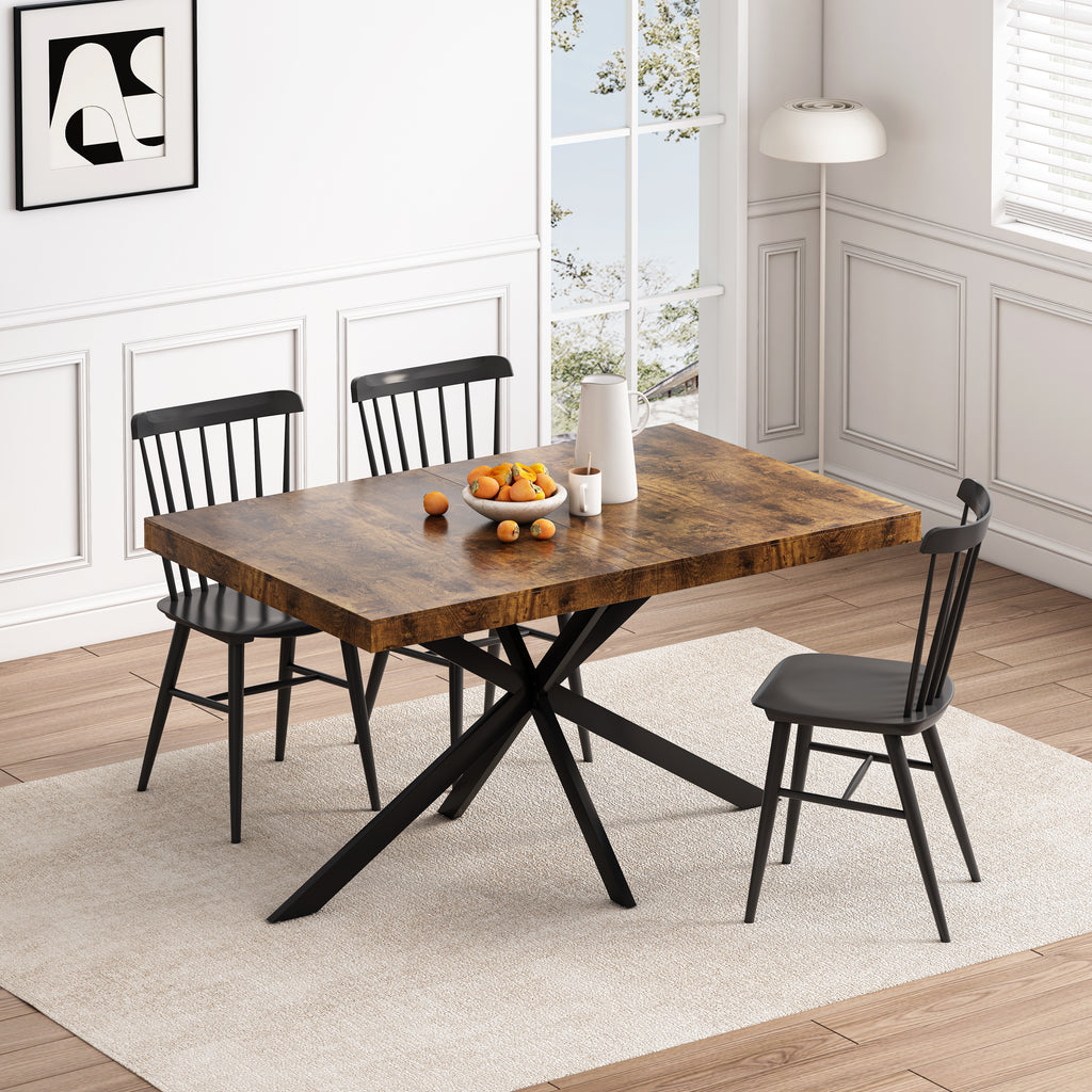 Retro Rectangular Stretch Dining Table