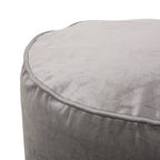 Shimon Cylinder Pouf, Pewter