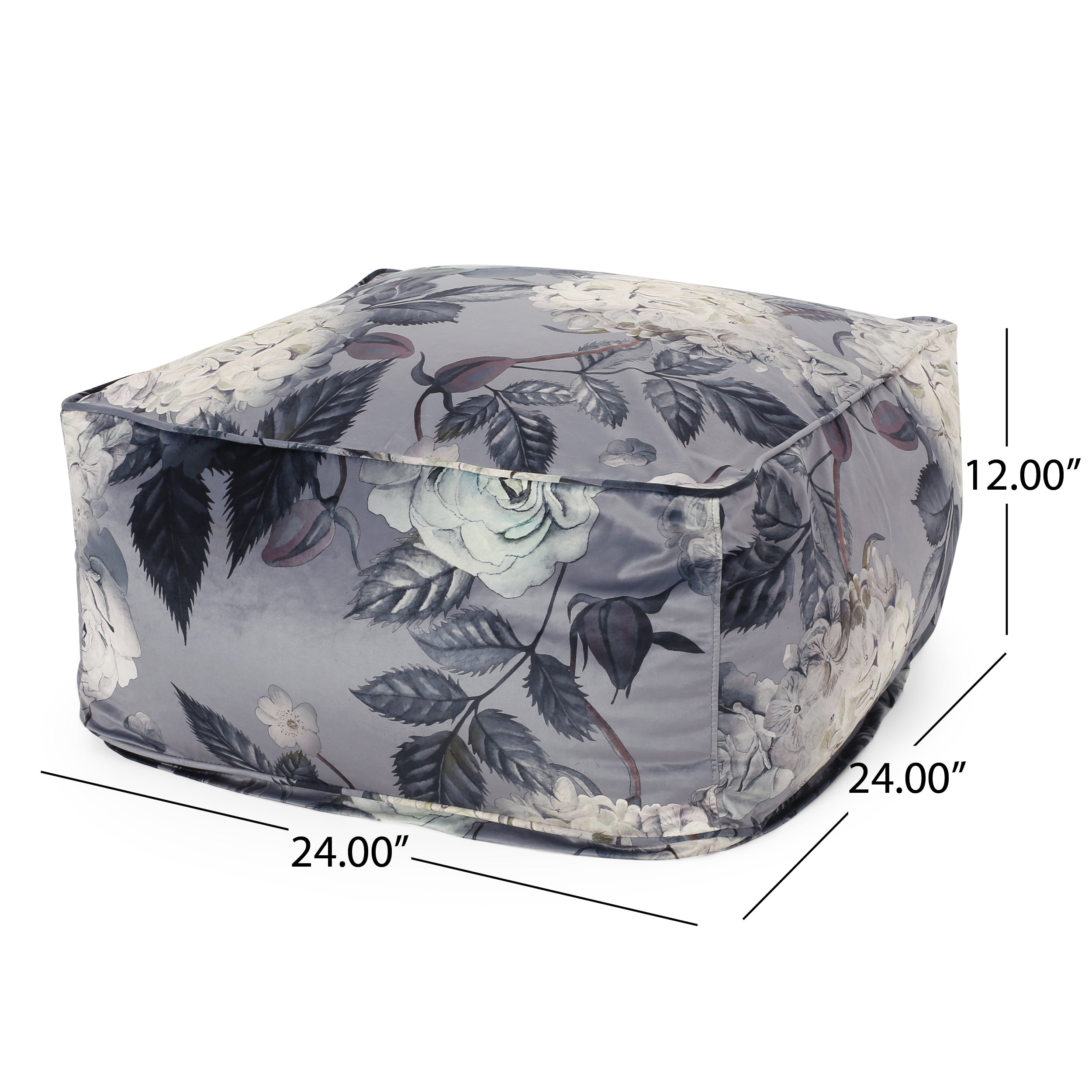 Hazel Large Square Pouf