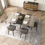 Retro Rectangular Stretch Dining Table