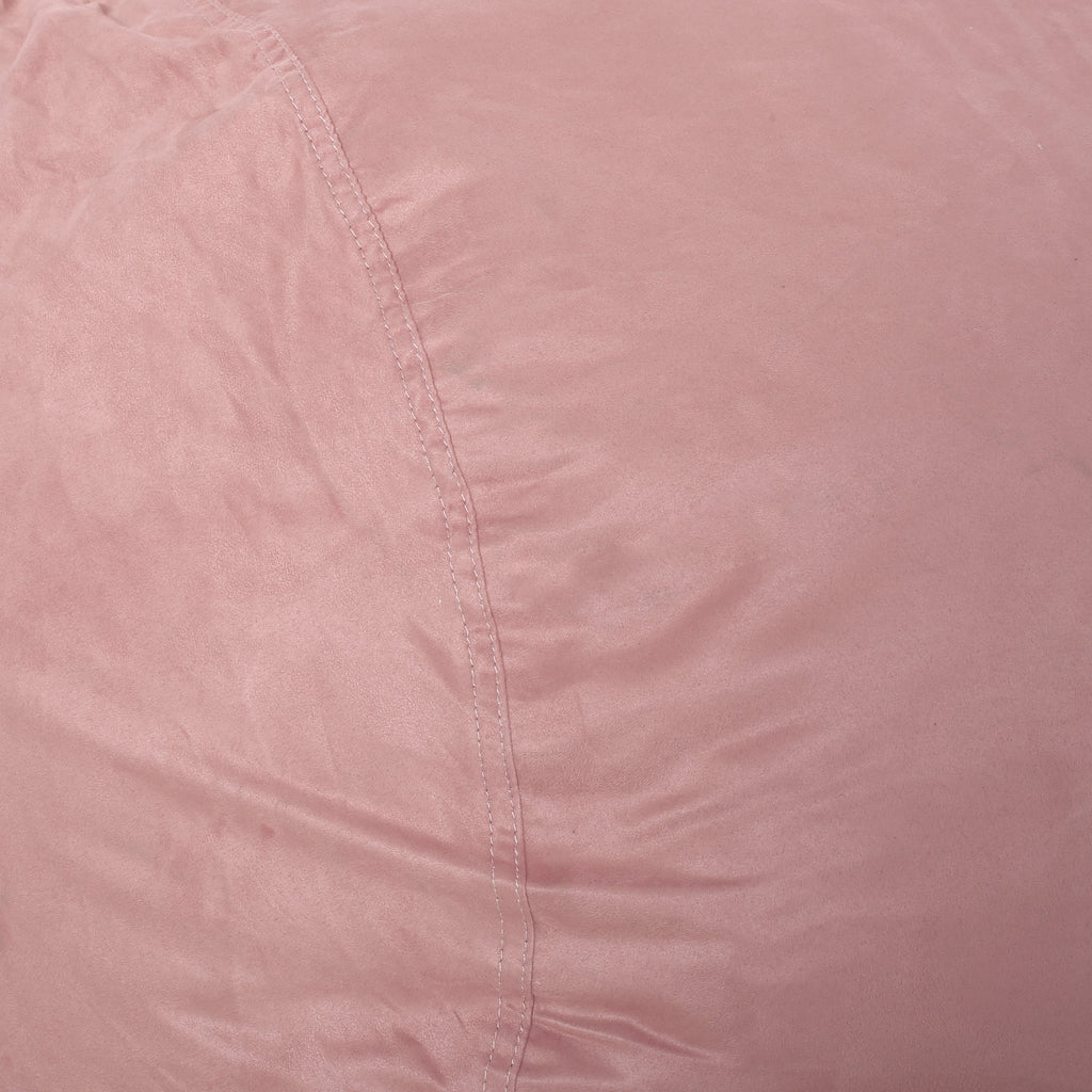 Aruba 8 Foot Microfiber Cylindrical Bean Bag Chair - Rose