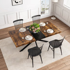 Retro Rectangular Stretch Dining Table