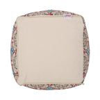 Amelia Handcrafted Fabric Pouf, Multicolored