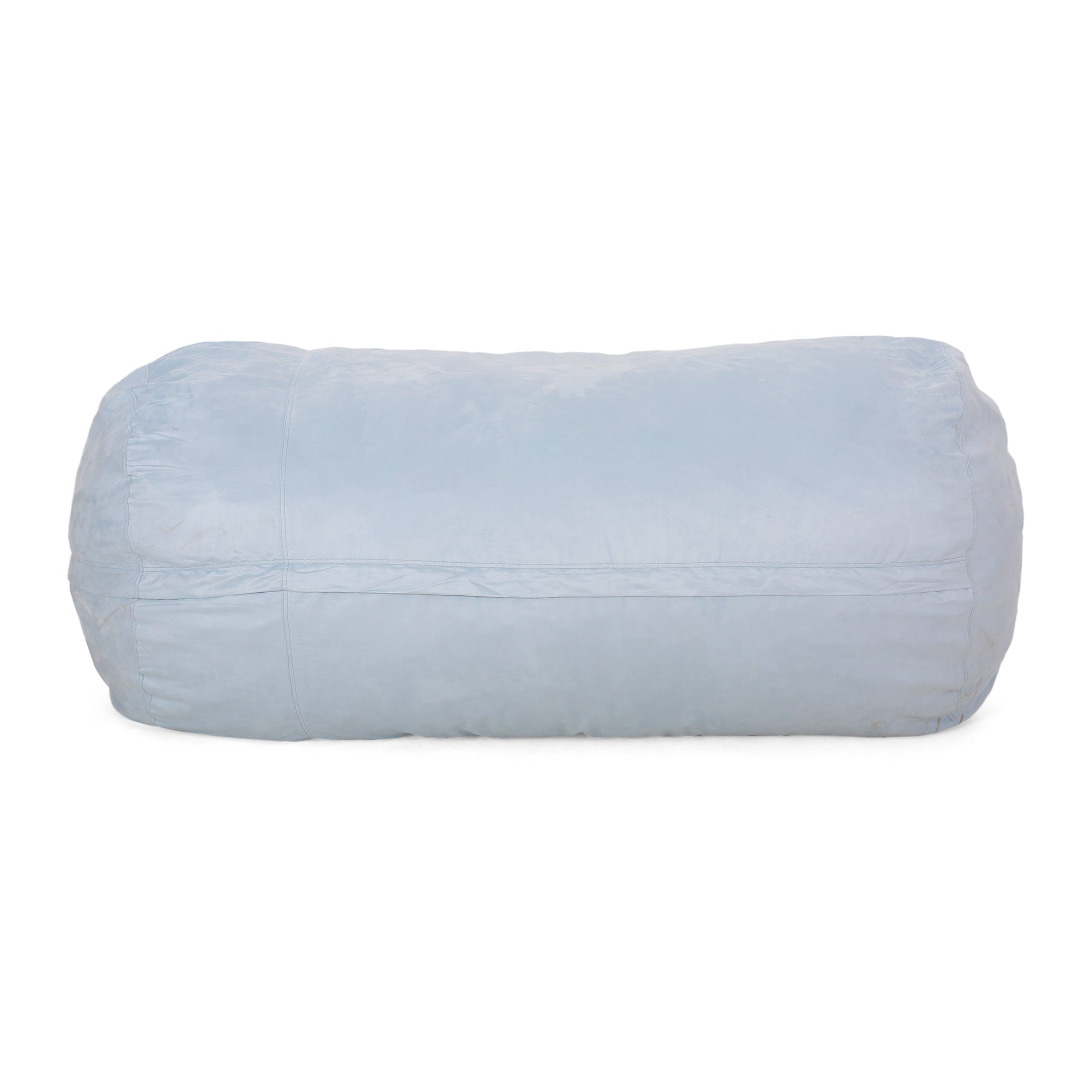 Aruba 8 Foot Microfiber Cylindrical Bean Bag - Seafoam