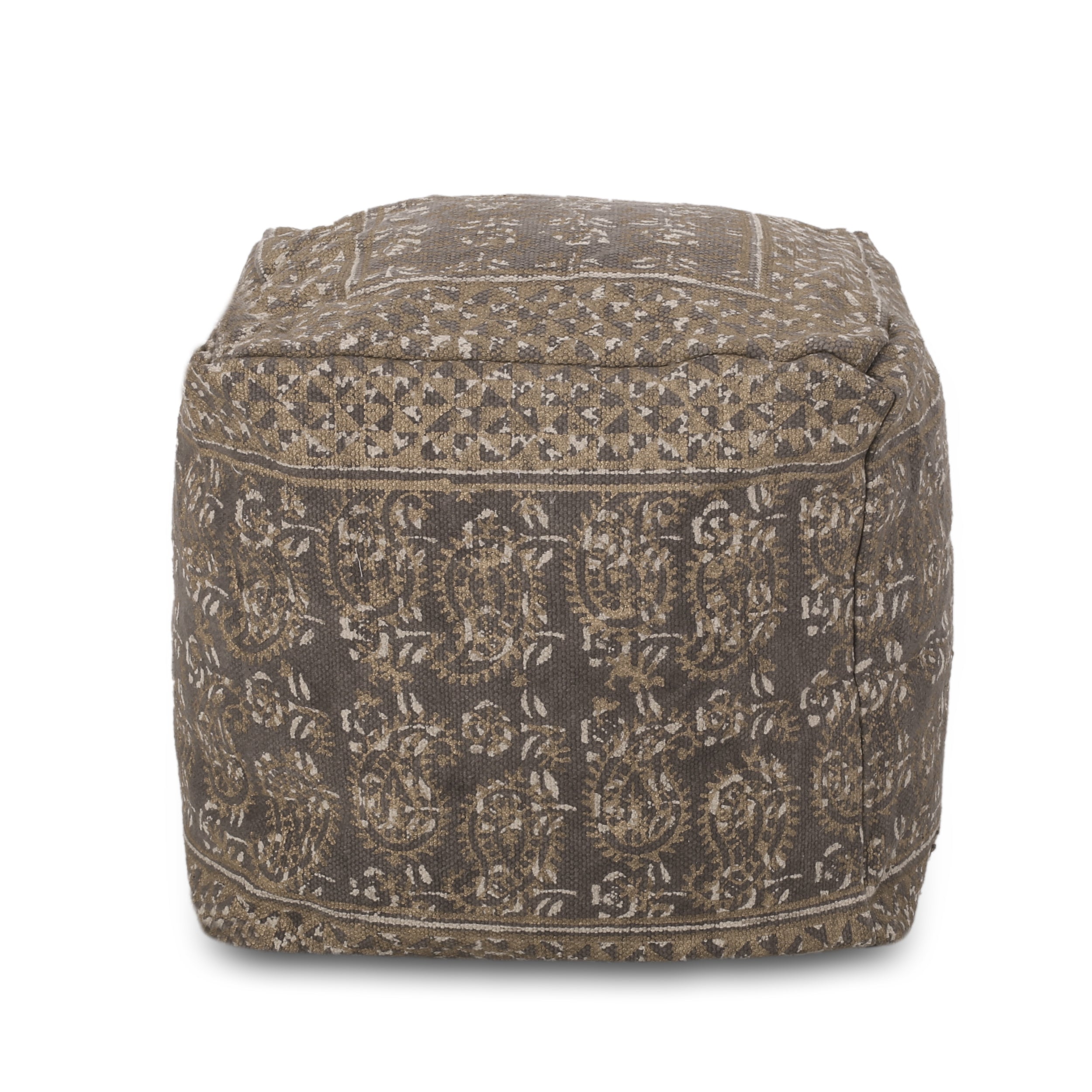 Ceasar Handcrafted Square Pouf