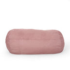 Aruba 8 Foot Microfiber Cylindrical Bean Bag Chair - Rose