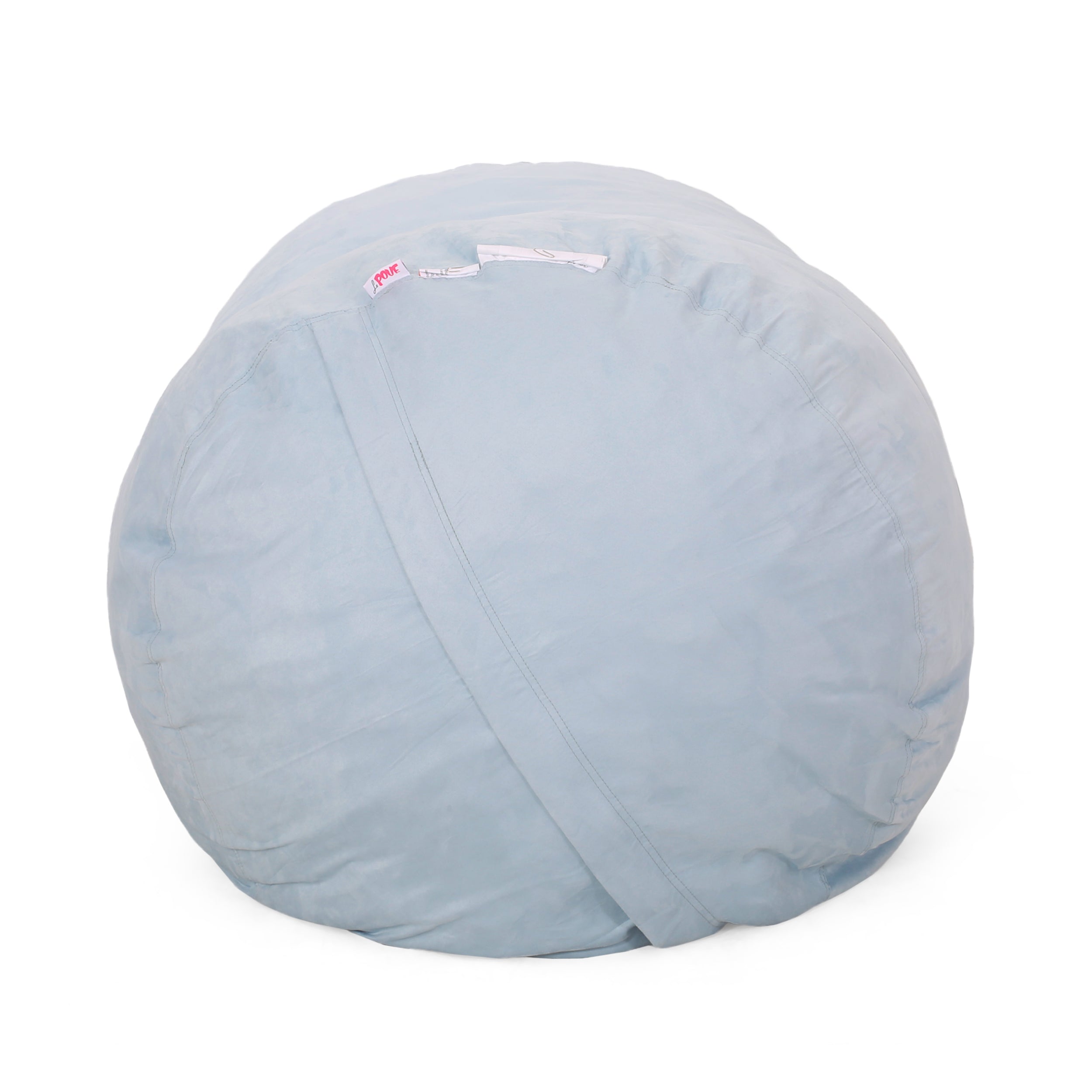 Aruba 8 Foot Microfiber Cylindrical Bean Bag - Seafoam