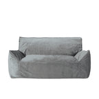 Fila Velveteen 2 Seater Oversized Bean Bag Chair with Armrests