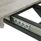 Retro Rectangular Stretch Dining Table