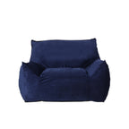 Allea Velveteen Bean Bag Chair with Armrests