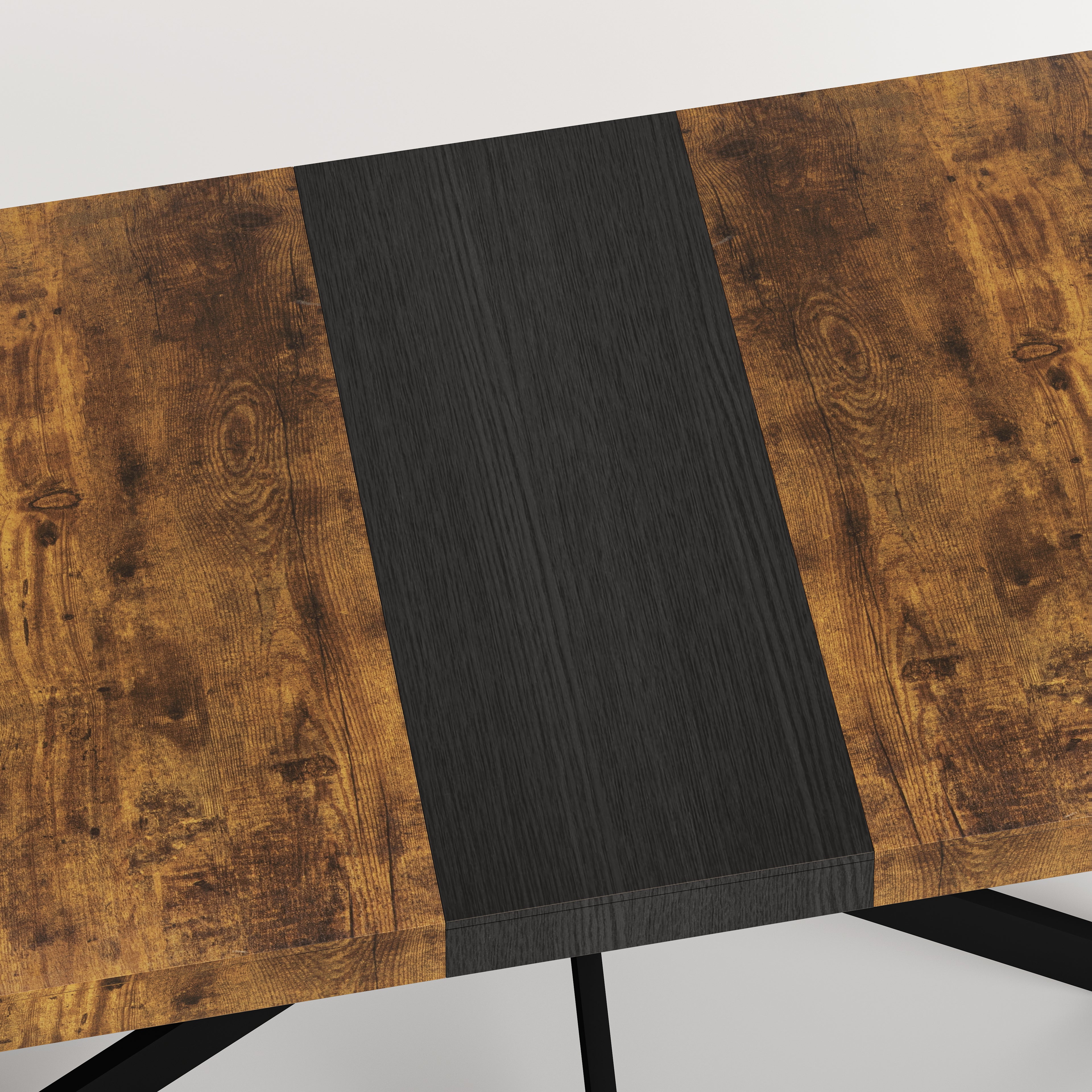 Retro Rectangular Stretch Dining Table