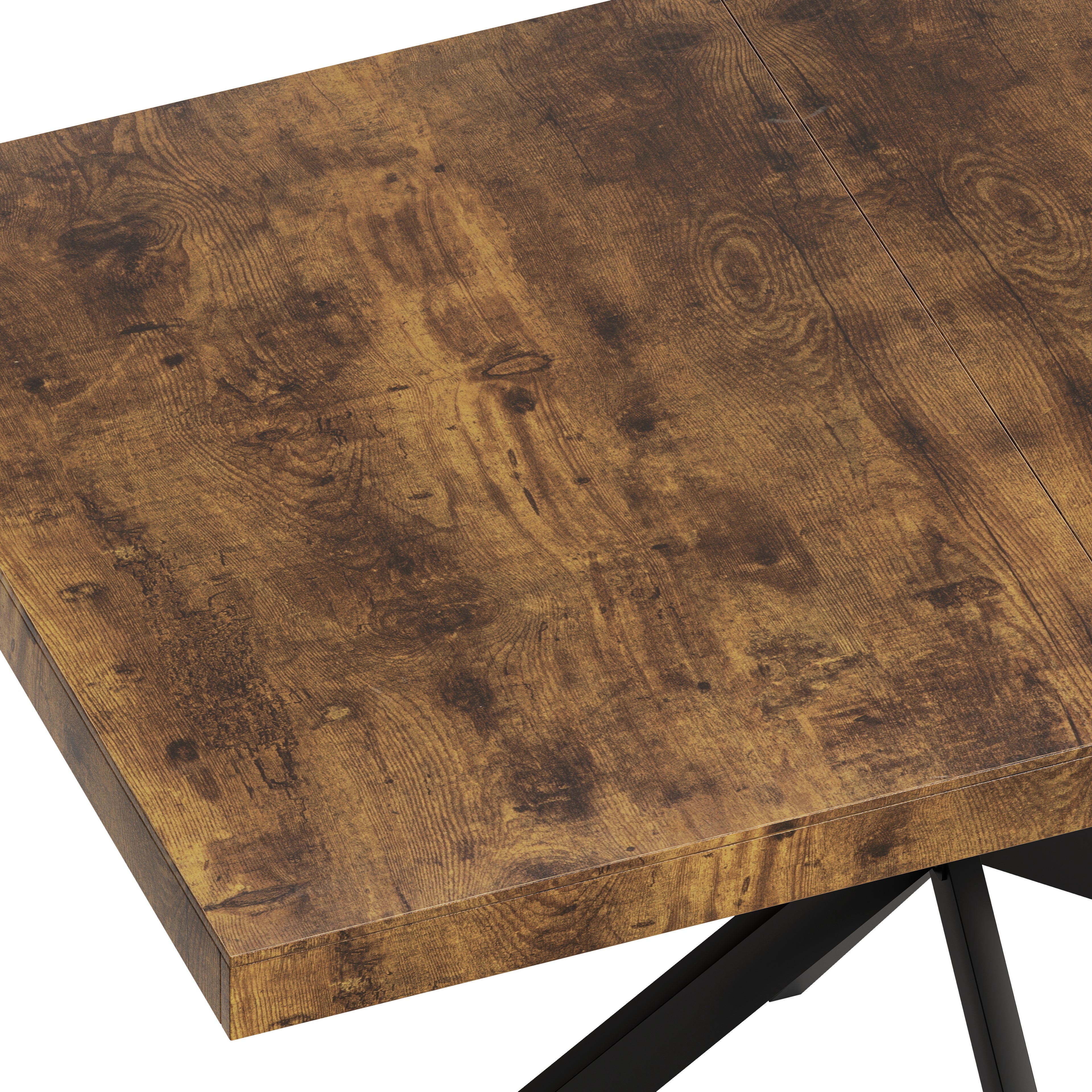 Retro Rectangular Stretch Dining Table