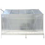 6.3' x 10.2' x 7' Polycarbonate Greenhouse, Heavy Duty Outdoor Aluminum Walk-in