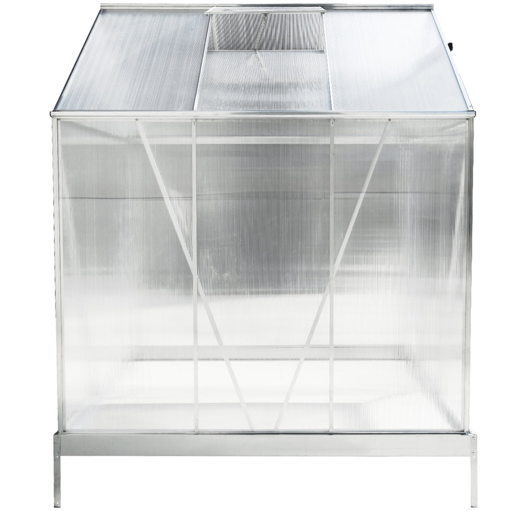 6.3' x 6.2' Polycarbonate Greenhouse, Heavy Duty Outdoor Aluminum Walk-in
