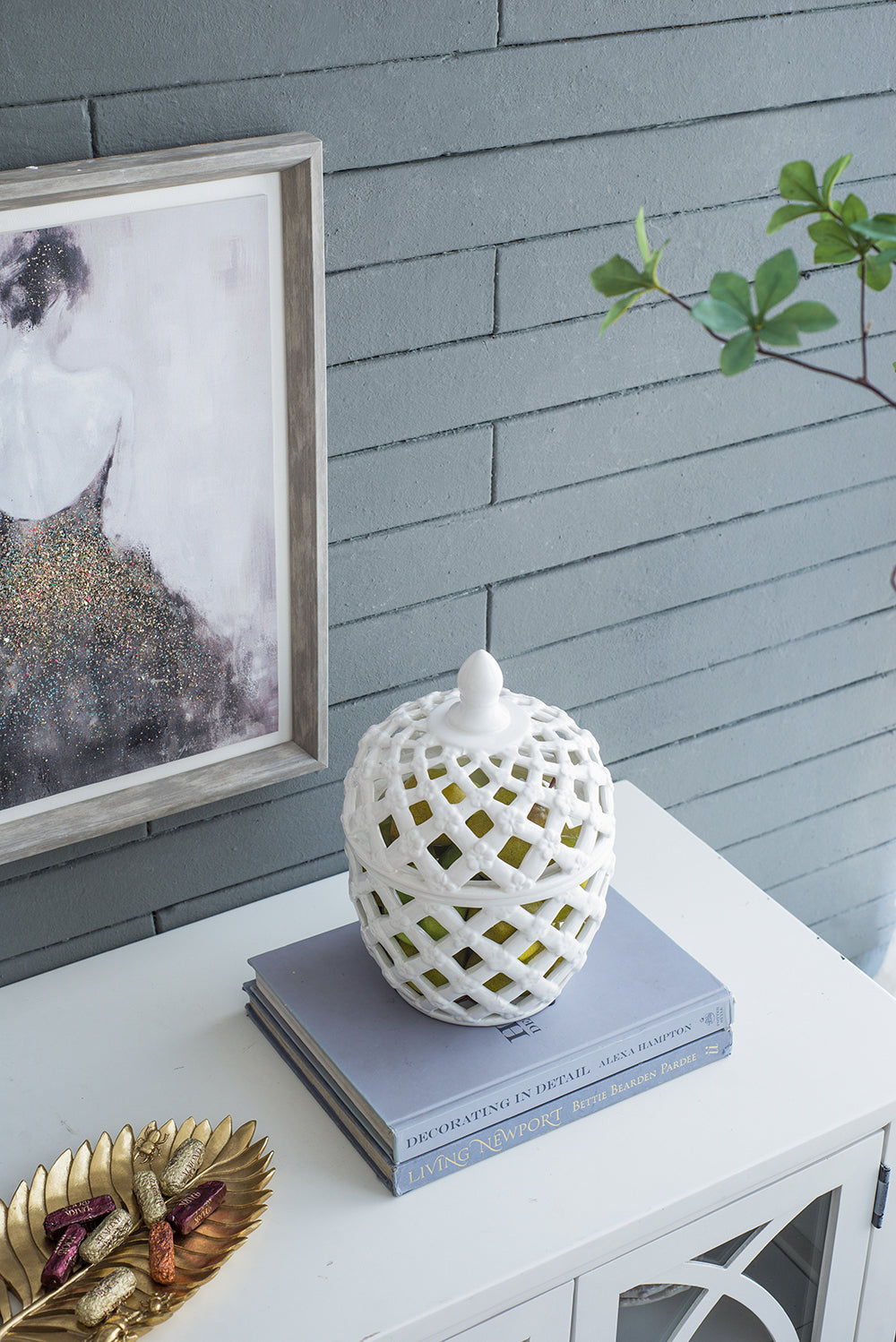 Ballas Bird Lidded Jar