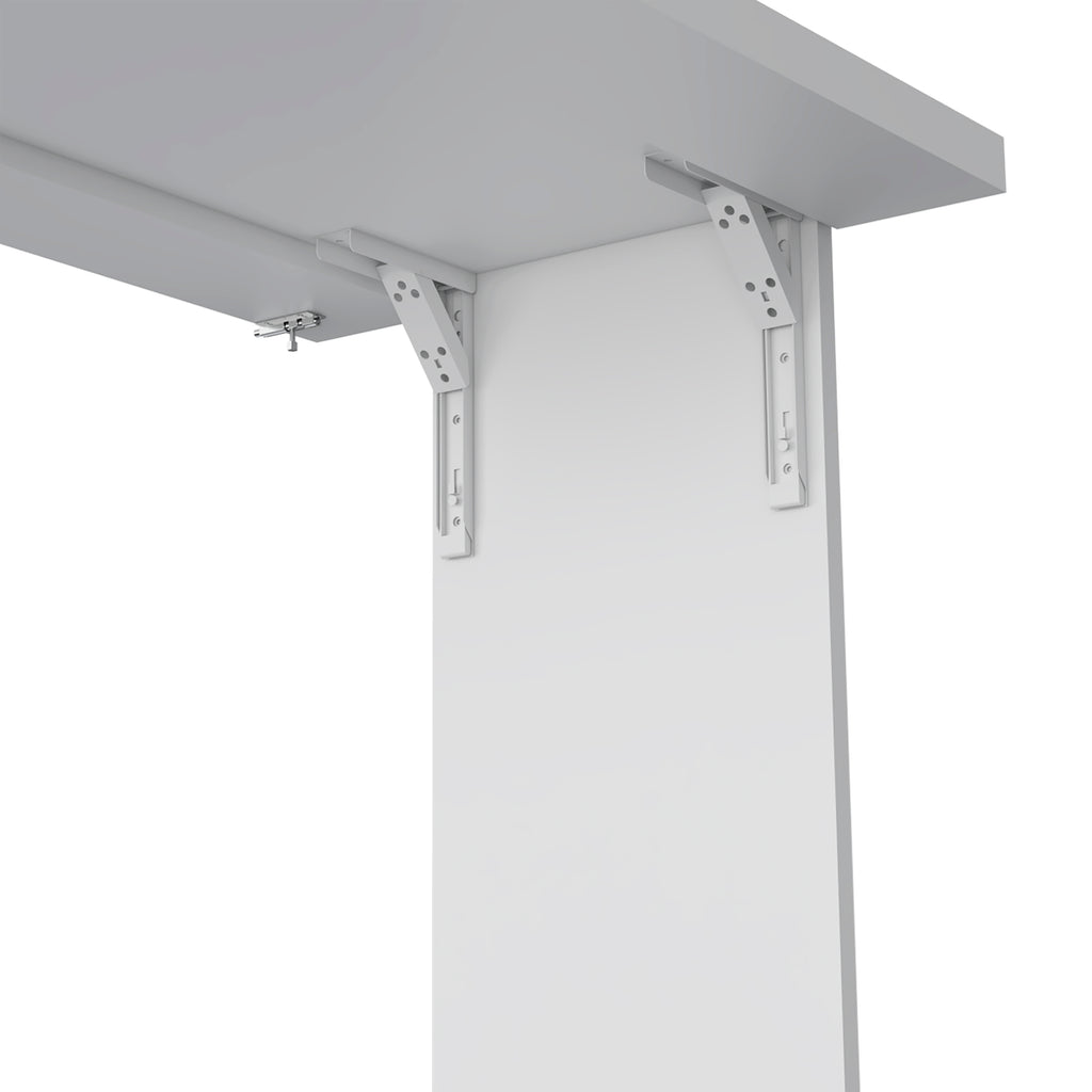 Wall Foldable Table with Multiple Shelves