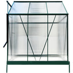 6.3'*6.2'*7' Polycarbonate Greenhouse, Heavy Duty Outdoor Aluminum Walk-in