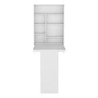 Wall Foldable Table with Multiple Shelves