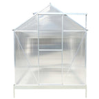 6.3' x 10.2' x 7' Polycarbonate Greenhouse, Heavy Duty Outdoor Aluminum Walk-in