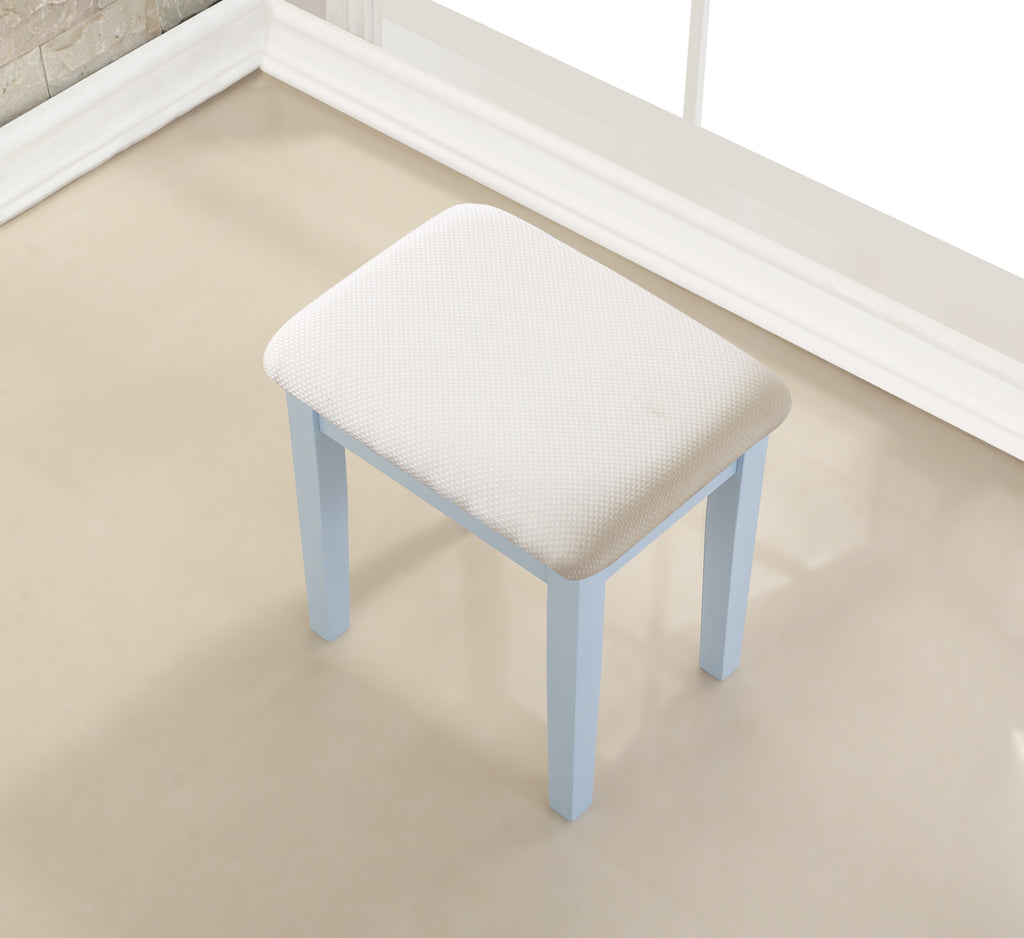 Moniys Wood Moniya Makeup Vanity Table and Stool Set