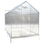 6.3' x 10.2' x 7' Polycarbonate Greenhouse, Heavy Duty Outdoor Aluminum Walk-in