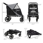 PawHut One-Click Foldable Doggy Stroller