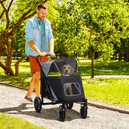 PawHut One-Click Foldable Doggy Stroller