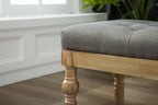 Habit Solid Wood Button Tufted Dining Bench
