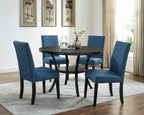 Biony Fabric Dining Chairs with Nailhead Trim, Set of 2