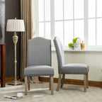 Mod Urban Style Solid Wood Nailhead Dining Chairs