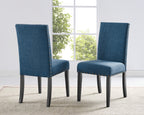 Biony Fabric Dining Chairs with Nailhead Trim, Set of 2
