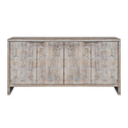 Farmhouse Style 4 Door Wooden Accent Cabinet