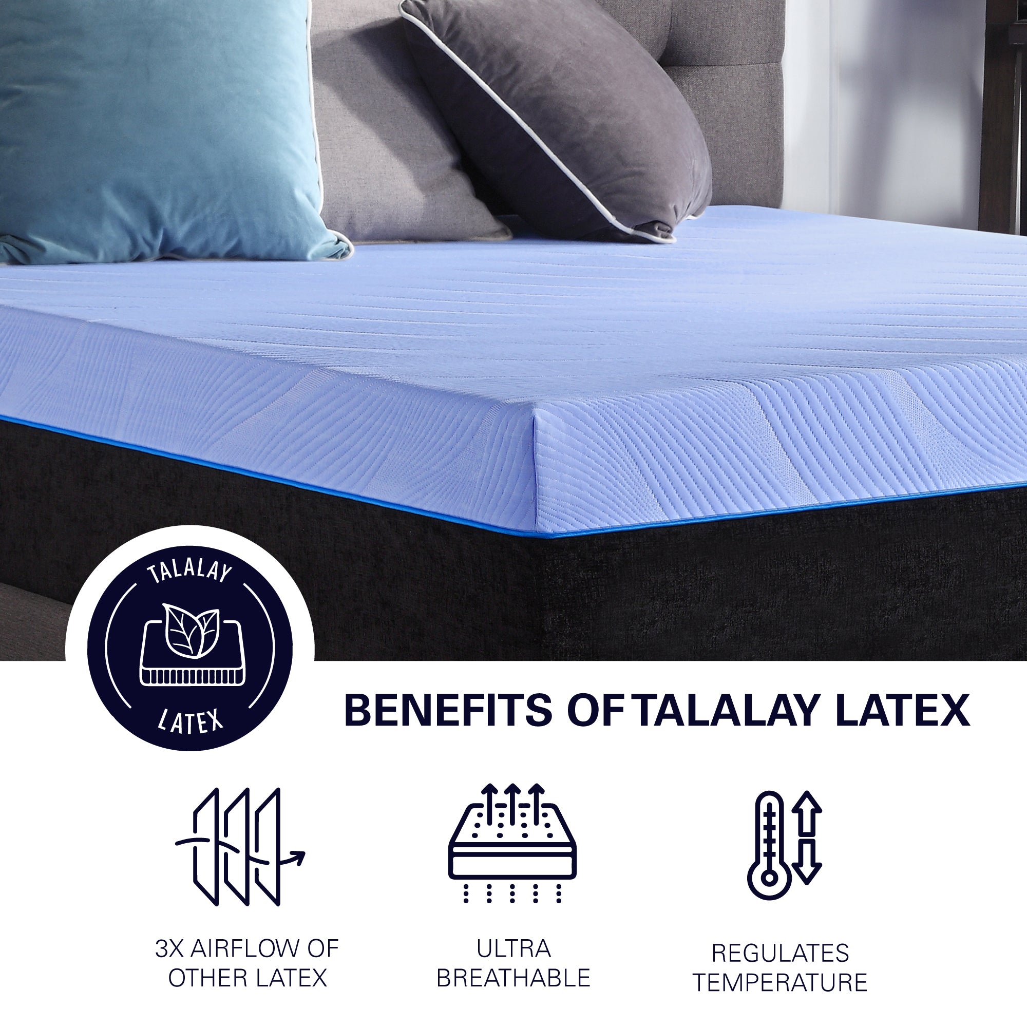 Bridgevine Home 12 Inch Refresh Flex Head Hybrid Mattress - Queen Size