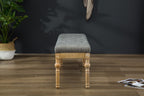 Habit Solid Wood Button Tufted Dining Bench