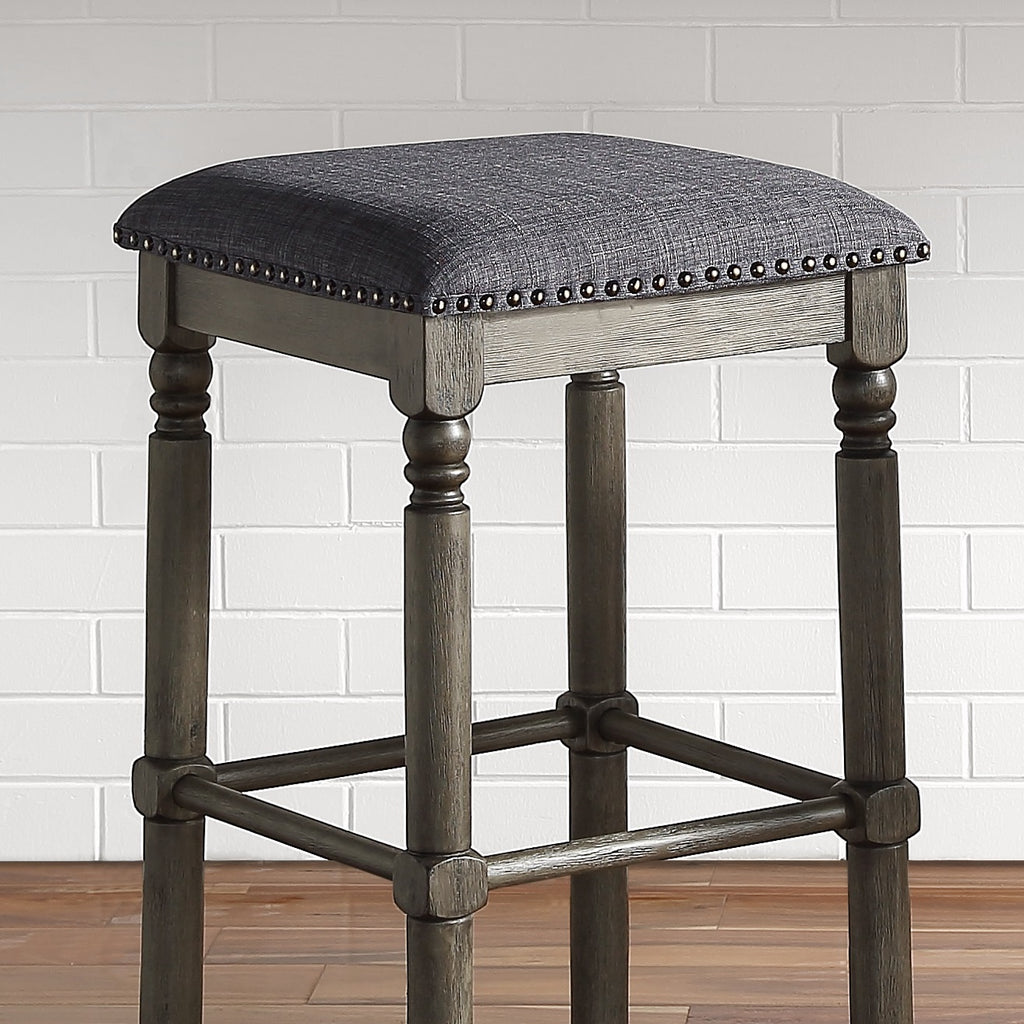 Arnhem Wood Upholstered Swivel Counter Height Stool, Set of 2