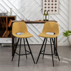 Porth Fabric Kitchen 28.25" Counter Height Stools, Set of 2