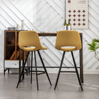 Porth Fabric Kitchen 28.25" Counter Height Stools, Set of 2