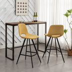 Porth Fabric Kitchen 28.25" Counter Height Stools, Set of 2