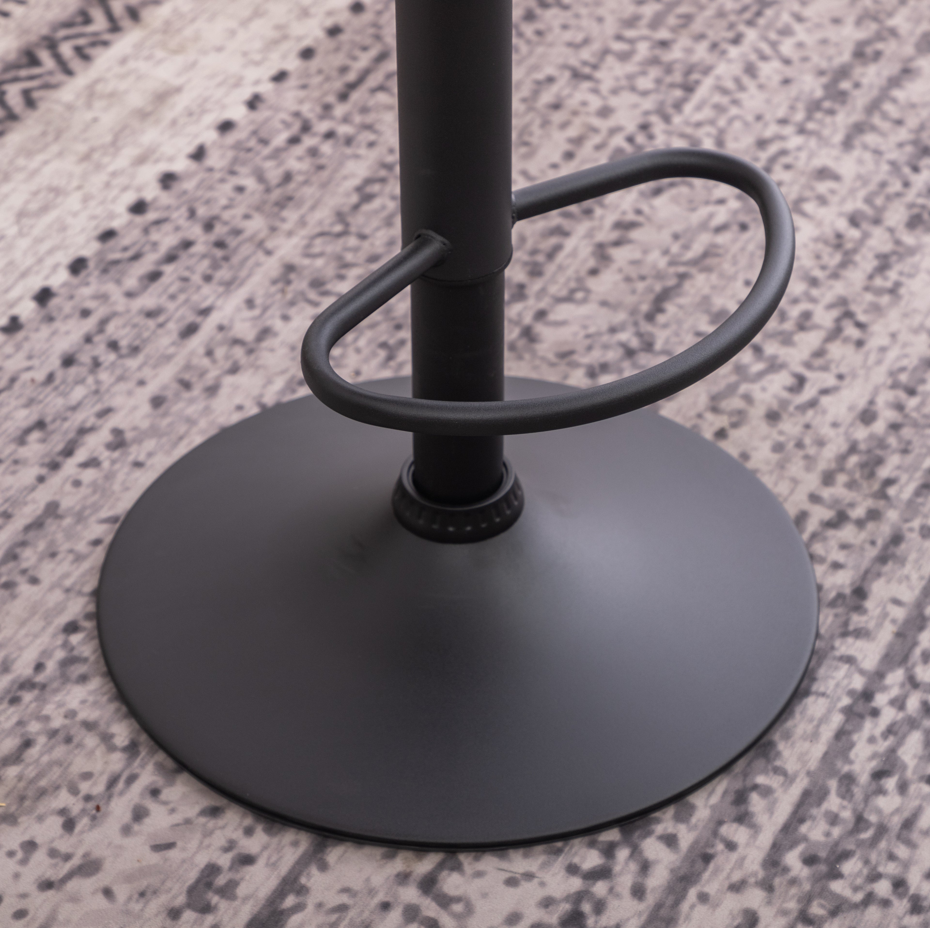 Masaccio Weathered Upholstery Airlift Adjustable Swivel Barstool